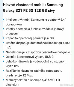 Samsung Galaxy S21 FE 5G 128 gb - 14