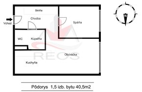 1,5 izb. byt na prenájom blízko OC Galéria - 14