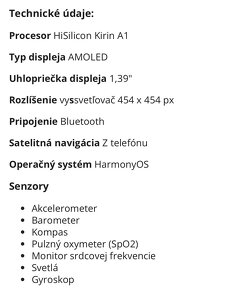 Huawei watch GT 2 cierne panske - 14