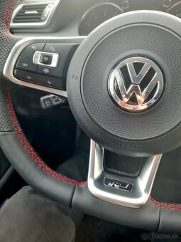 VOLANT VOLKSWAGEN R RLINE kožený ČERVENÉ PREŠÍVANIE - 14