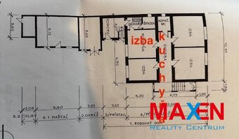 Predaj: 4 IZBOVÝ RODINNÝ DOM Dvojpodlažný, 835 m2, Moldava n - 14