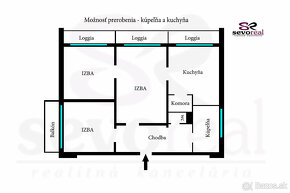 BAKOSSOVA / 3i byt BB / Blízke CENTRUM / 74m2 /BALKÓN,LOGGIE - 14