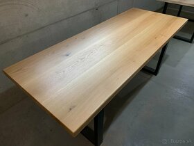 Masívny dubový stôl - Jedálenský - 14