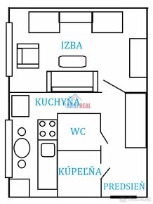 1- IZB zariadený byt, Toplianská - 14