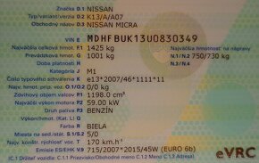 Nissan MICRA - 65tis.Km najazd - 1. majitel - 14