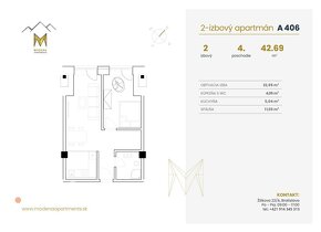 Dokončenie už 1Q/25 - Investičný apartmán M - Donovaly - 14