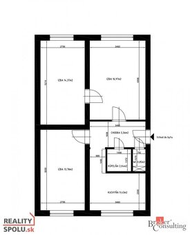 3 izbový byt 65 m2, Nábrežie A. Hlinku, Hlohovec - 14