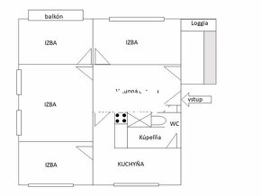 Predaj 4,5 izbového bytu s balkónom a loggiou vo Zvolene - Z - 14