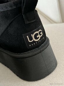 Ugg platform mini dámske čižmy čierne - 14