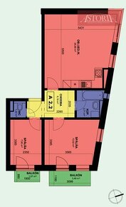 novostavba -3-izb. byt s 2 balkónmi (59m2) -Martin-NOVÝ MART - 14