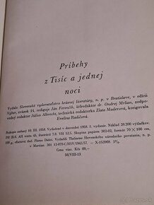 1. vydání, Príbehy z Tisíc a jednej noci, 1958,  SVKL - 14