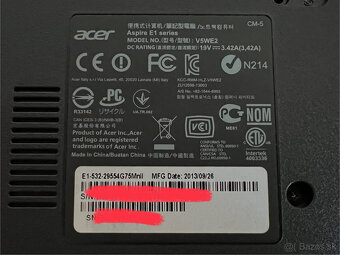 Predám notebook Acer Aspire E1-532 | batéria K.O. - 14