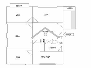 Predaj 4,5 izbového bytu s balkónom a loggiou vo Zvolene - Z - 14