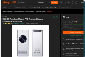 Predám okamžitý prekladač INSTANT TRANSLATOR Muama Enence - 14