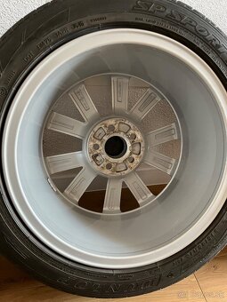 Orig. ŠKODA ALU Disky 16", 5x100, ET46 + DUNLOP 215/45 R16 - 14