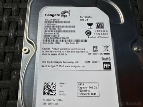 2,5" Hard disk Seagate Barracuda 500 GB, SATA, 7200 RPM - 14