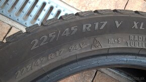 ZIMNÉ 225/45 R17 91H BARUM 7 mm a MATADOR 8 mm LEN 55,-€/kus - 14