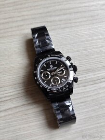 Luxusné hodinky - Pagani Design Black Silver 2 typy náramkov - 15