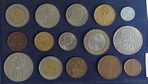 Zbierka mincí - rózne grécke mince + Portugalsko - 15