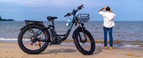 Výkonný fat ebike Ridstar 1000W,20Ah,58km/h,100km,34kg,nový - 15