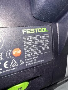 Festool ts 55 REBQ PLUS FS 1400 s příslušenstvím vše nové - 15