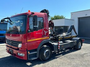 MERCEDES-BENZ ATEGO 1218 HÁKOVÝ NAŤAHOVÁK + HYDRAULICKÁ RUKA - 15