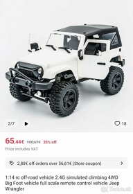 RC model terénneho auta Jeep 4WD 1:14 - 15