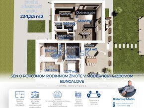 Sen o pokojnom rodinnom živote v modernom 4-izbovom bungalov - 15