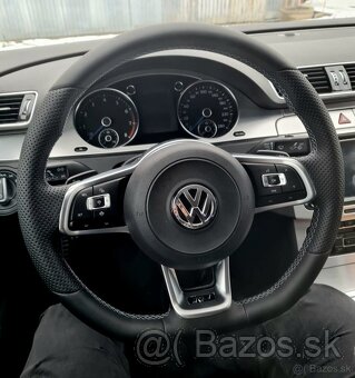 VOLANT VOLKSWAGEN R RLINE kožený BIELE PREŠÍVANIE - 15