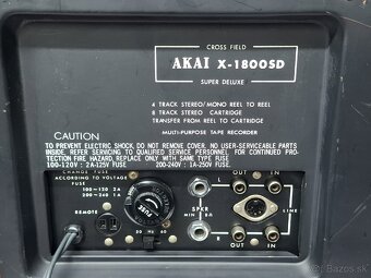 AKAI X-1800SD CARTRIDGE / REEL TO REEL TAPE RECORDER - 15