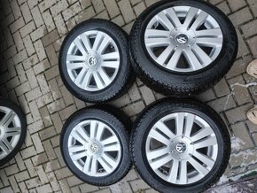 Predám celoročnu sadu kolies 206/55R16 rozteč 5x112 R16 - 15