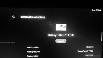 Tablet Samsung Galaxy Tab S7 FE 5G + 512GB microSD - 15