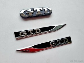 Napis znak logo GTD GTI napis na blatníky - 15