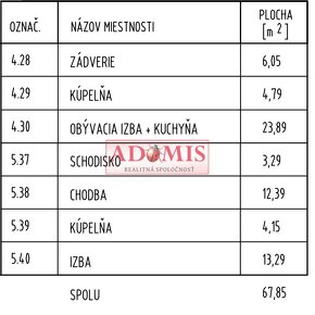 ADOMIS - predáme 3-izb mezonet 68m2, výťah,parkovanie vo dvo - 15