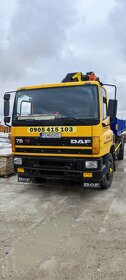 DAF 75.240 ATI - Lanový nosič s rukou + 2x kontajner k autu - 15