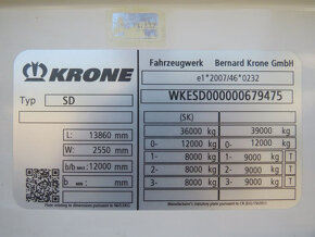 KRONE SD,Standard,XL code,Zdvíh.strecha,Zdvíh.náprava - 15