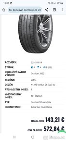 Hankook K127E ventus S1 evo3 235/55 R19 letne pneumatiky - 15