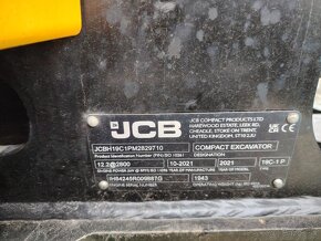 Minibagry JCB 19C-1, rok výroby 2020 a 2021, TOP STAV - 15