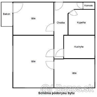 3i tehlový byt v širšom centre PO – top lokalita - 15