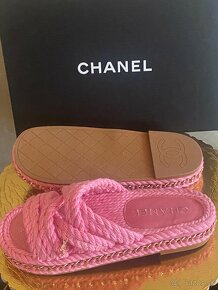 Luxusné krásne šlapky CHANEL velkosť 37/38 - 15