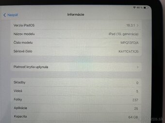 iPad (10th Generation) Wi-Fi Modrý 64GB 10,9 palcov - 15