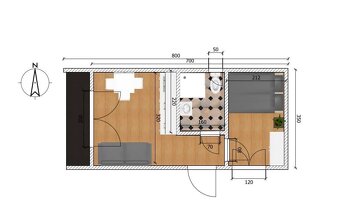 MOBILNÝ DOM V ROZMERE 7x3,5 + 1m terasa - 15