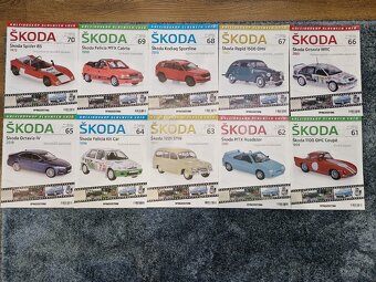 Kaleidoskop slávnych vozov -Škoda 80 autíčok - 15