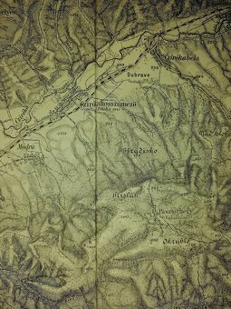 Stará mapa Humenné a okolie-1904. - 15