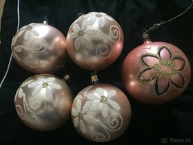 Retro vianočné ozdoby  a špic na stromček - 15