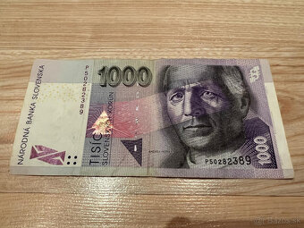 Slovenské bankovky 1000 SK so znakom - 15