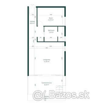 2izb, Podgora, 55m2, luxusný komplex, parking, terasa, 250m - 15