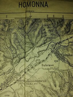 Stará mapa Humenné a okolie-1904. - 15