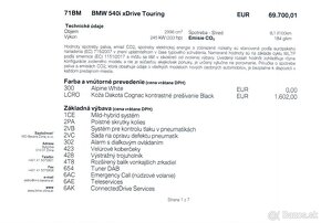 BMW 540i Xdrive 2021, odpocet DPH,SK zaruka do 2026 - 15