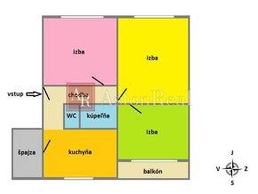 IBA U NÁS Vkusný 3+1 byt, 67m2, balkón, rekonštr., Halalovka - 15